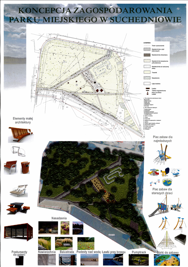 Plan zagospodarowania parku - wersja I