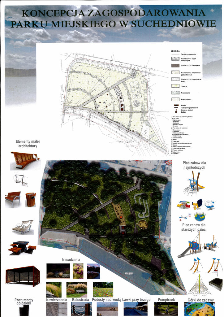 Plan zagospodarowania parku - wersja II